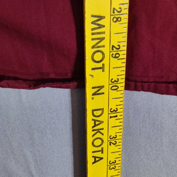 Harley-Davidson casual button down shirt men's size L maroon printed brand name - Picture 13 of 13